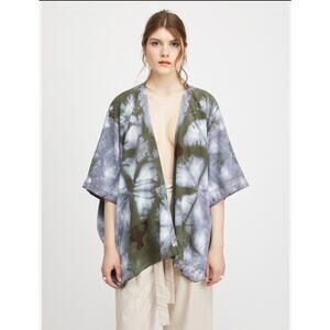 Upstate NY Silk Hand Dyed Ruana/Poncho One Size